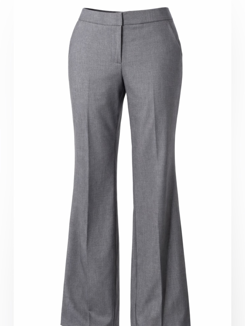 Worthington Gray Boot-Cut Dress Pants